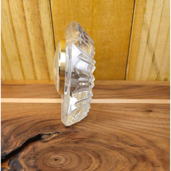 Cristal DArques France Crystal Desk Clock With Roman Numerals & Battery Included - Picture 10 of 12